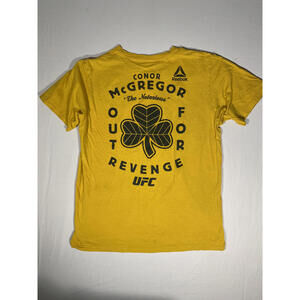 Reebok Conor McGregor 'The Notorious ' UFC Yellow T-Shirt L